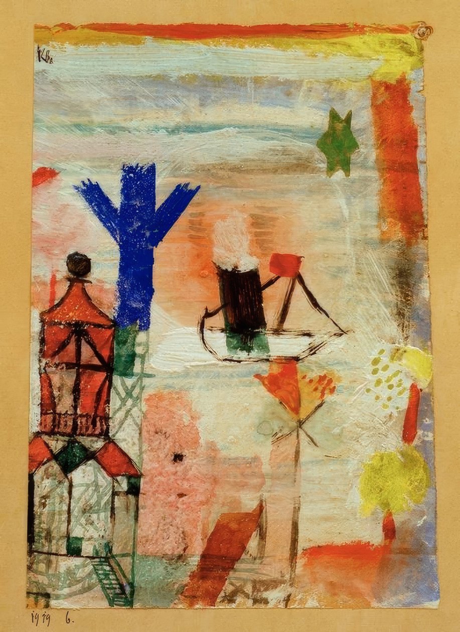 Kleiner Dampfer tekijältä Paul Klee