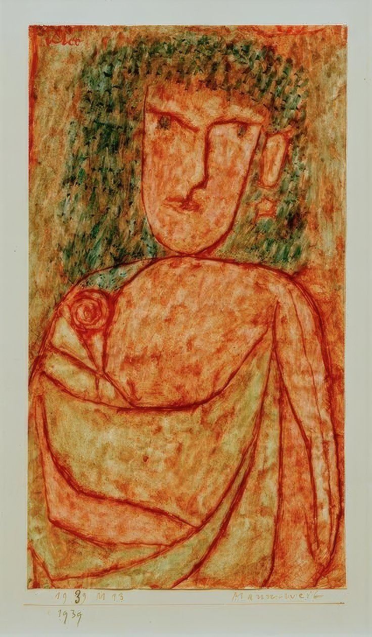 Mannweib (aus einem verschollenen antiken Roman) tekijältä Paul Klee