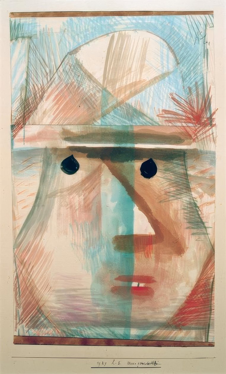 Maske komische Alte tekijältä Paul Klee