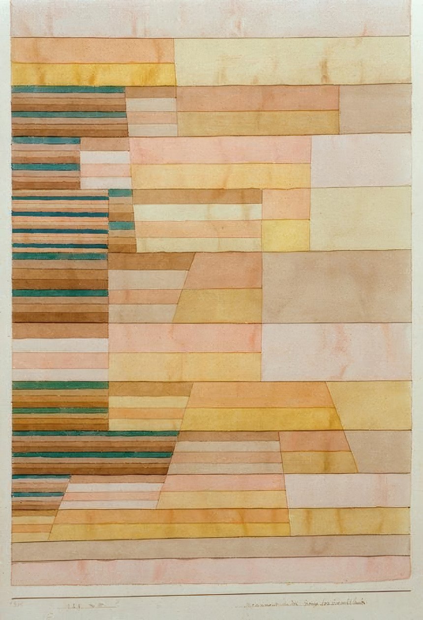 Monument an der Grenze des Fruchtlandes tekijältä Paul Klee