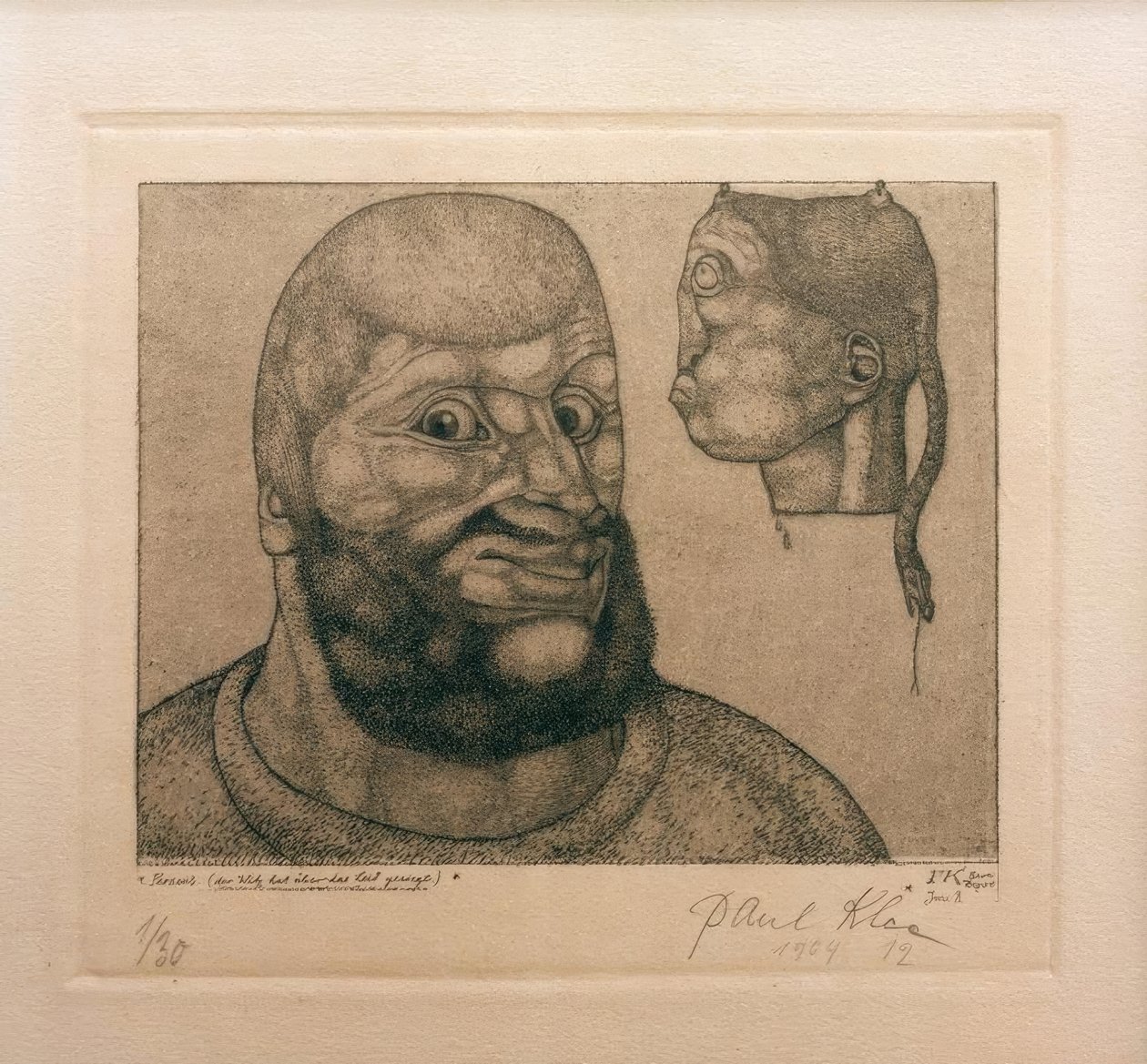 Perseus. (Der Witz hat über das Leid gesiegt) tekijältä Paul Klee