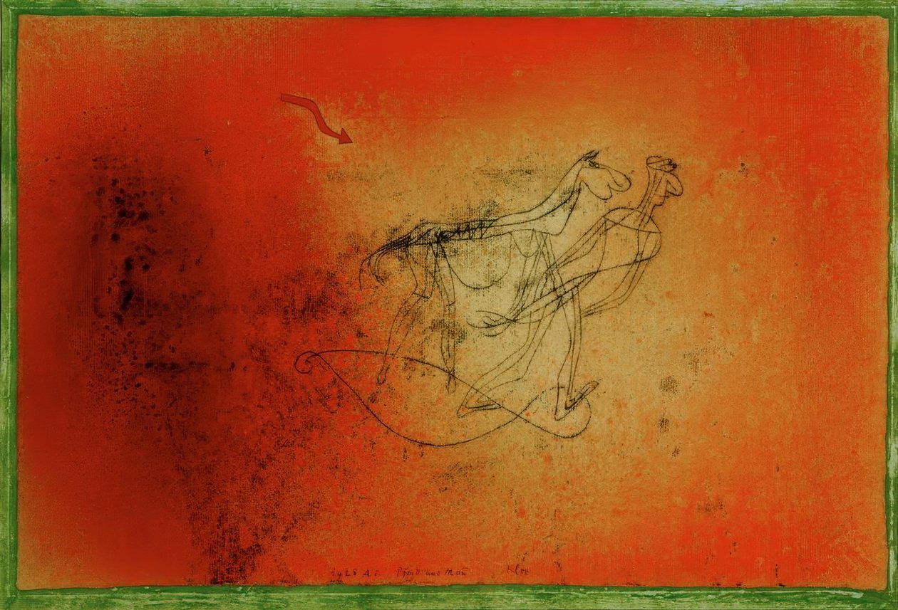 Pferd und Mann tekijältä Paul Klee