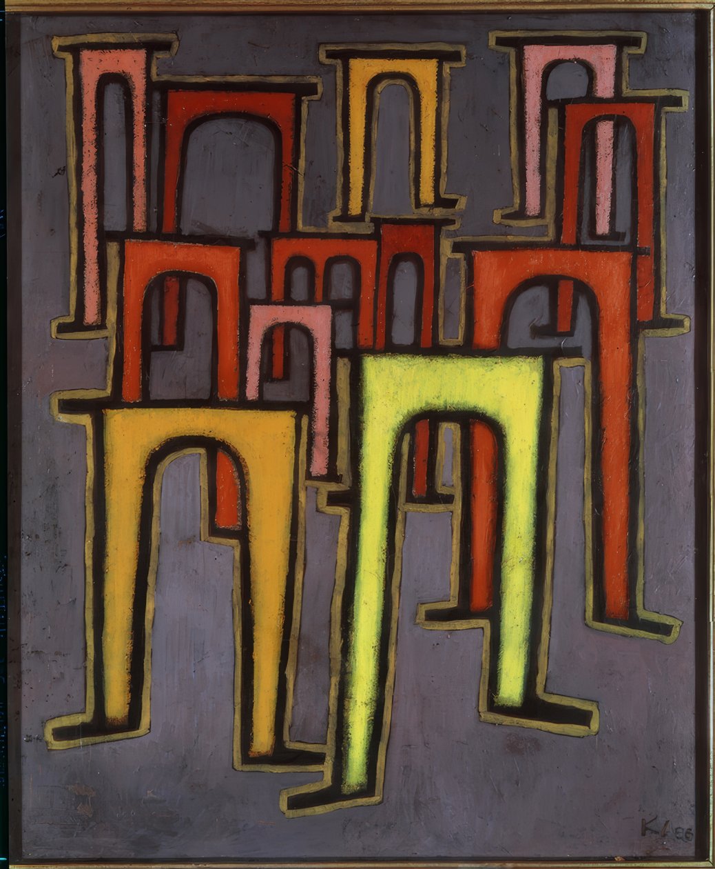 Revolution des Viadukts tekijältä Paul Klee