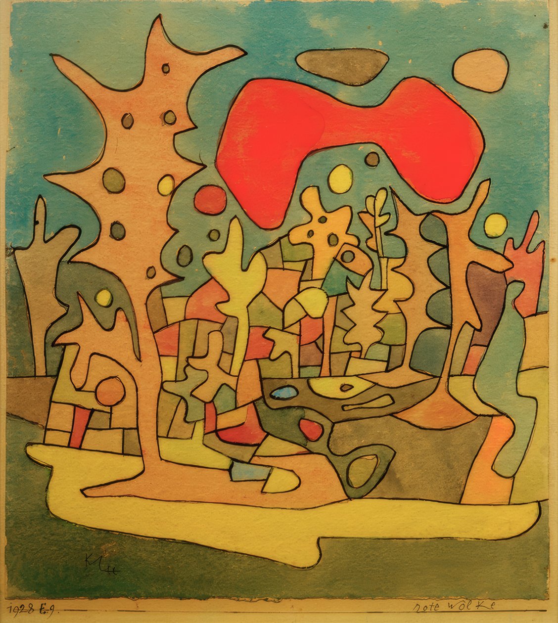 Rote Wolke tekijältä Paul Klee