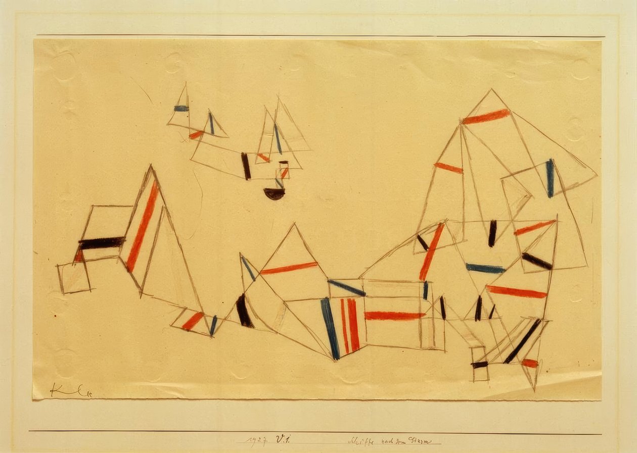 Schiffe nach dem Sturm tekijältä Paul Klee