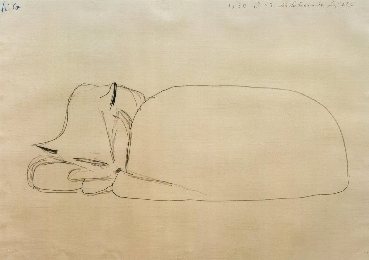 Schlummernde Katze tekijältä Paul Klee