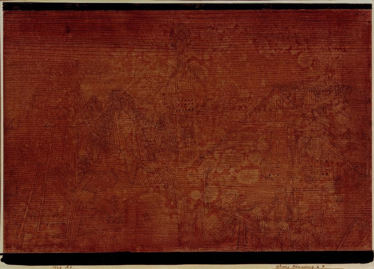 Schwere Dämmerung X:ssä tekijältä Paul Klee