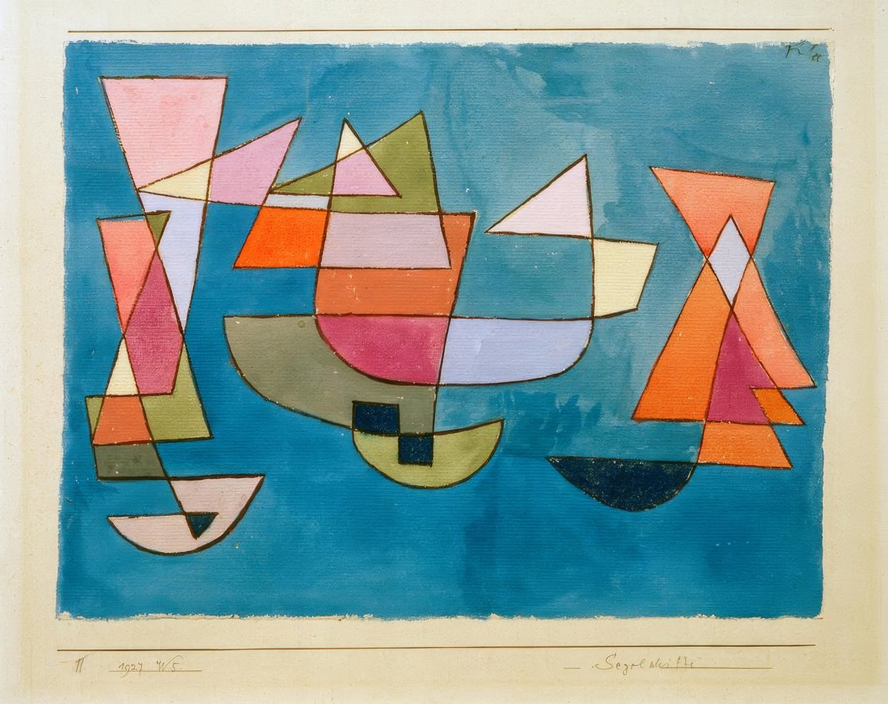 Segelschiff tekijältä Paul Klee