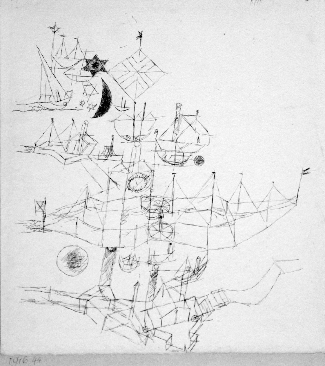 Alukset päällekkäin useissa kerroksissa tekijältä Paul Klee