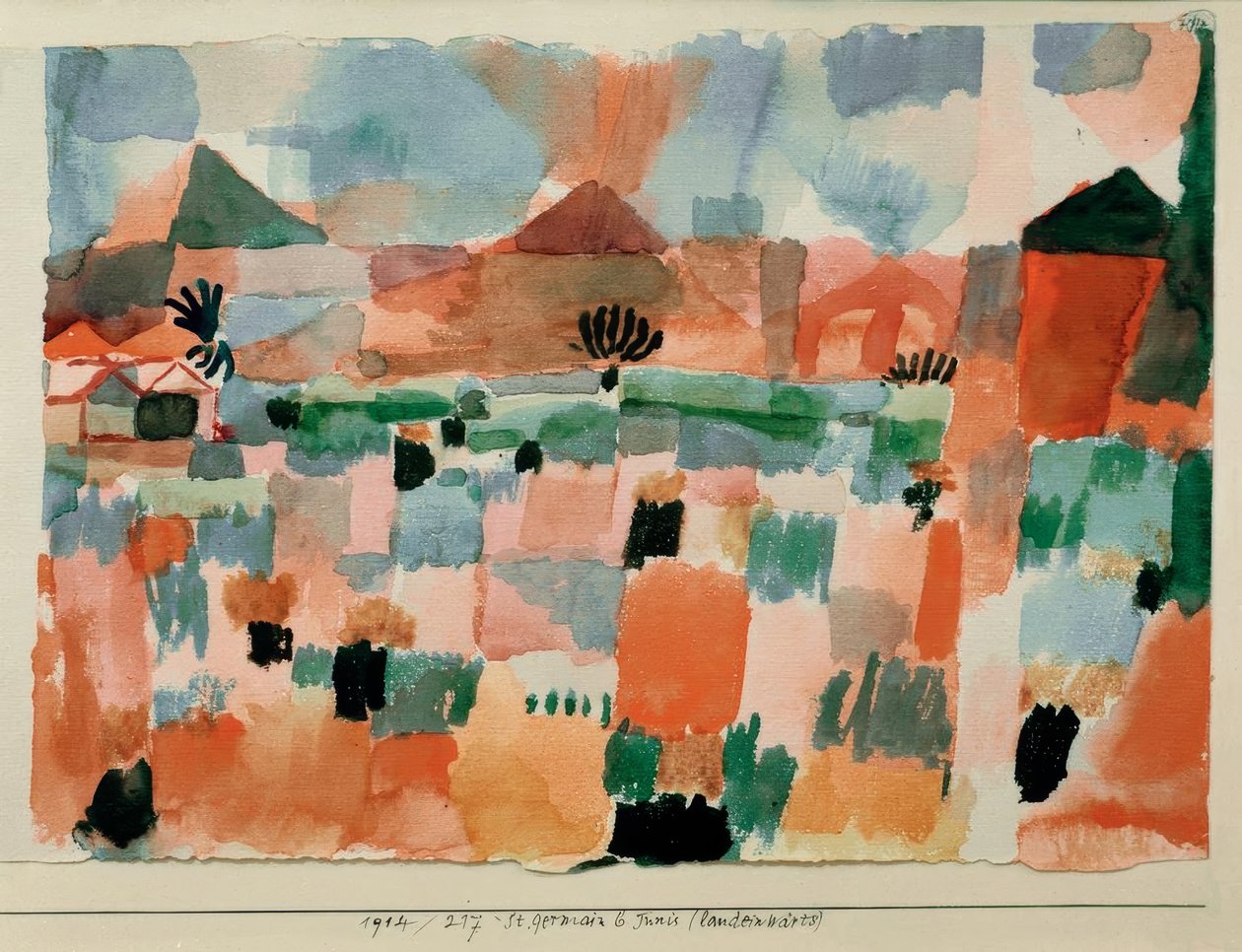 St. Germain s. Tunis (landeinwärts) tekijältä Paul Klee