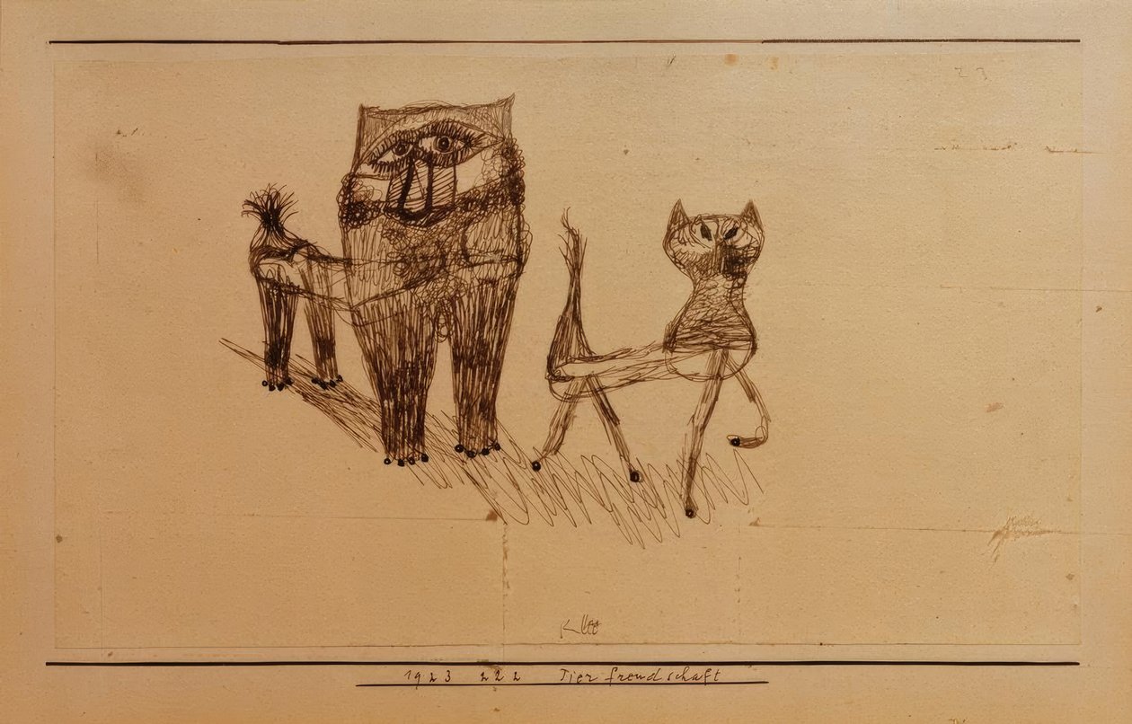 Tierfreundschaft tekijältä Paul Klee