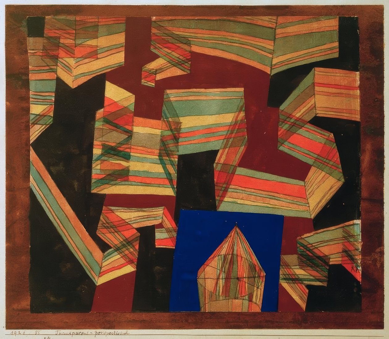 Läpinäkyvä Perspektiivisch tekijältä Paul Klee