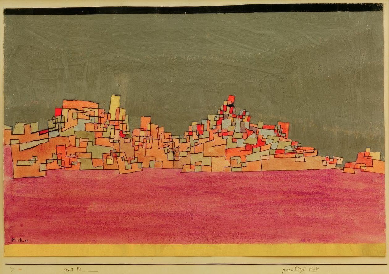 Zweihügel Stadt tekijältä Paul Klee