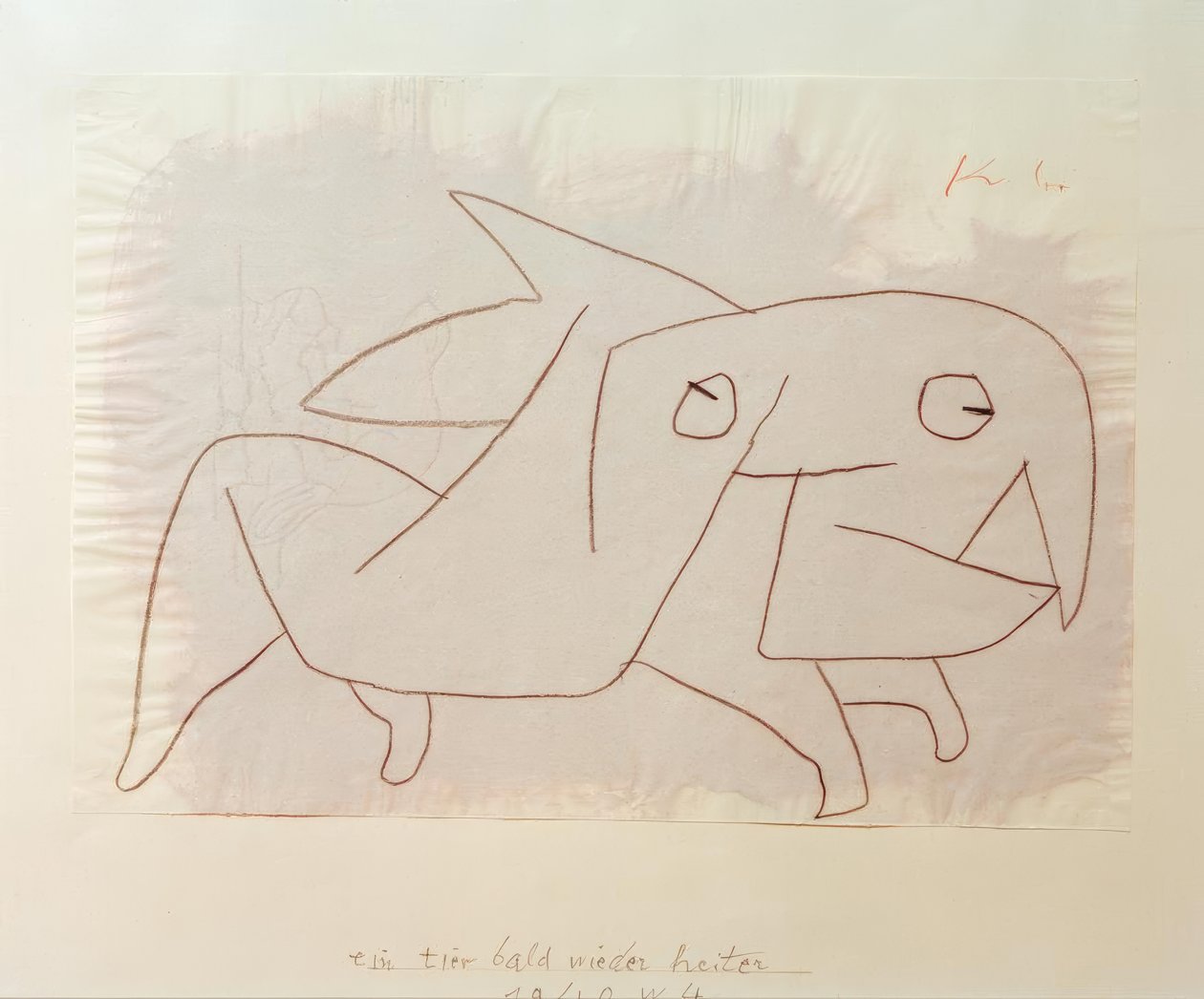 ein tier bald wieder heiter tekijältä Paul Klee