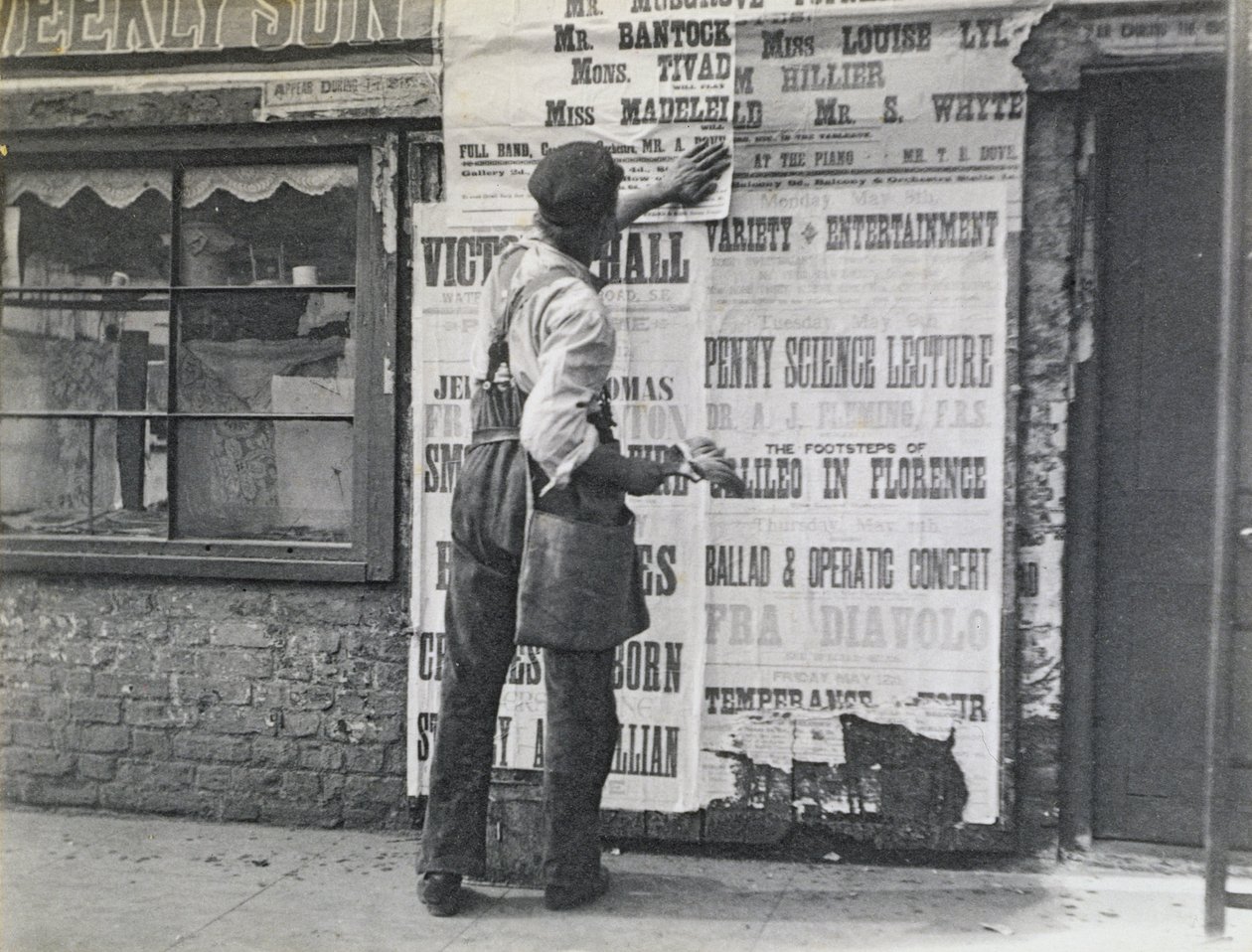 Bill Poster-man, Lontoo, 1894 tekijältä Paul Martin