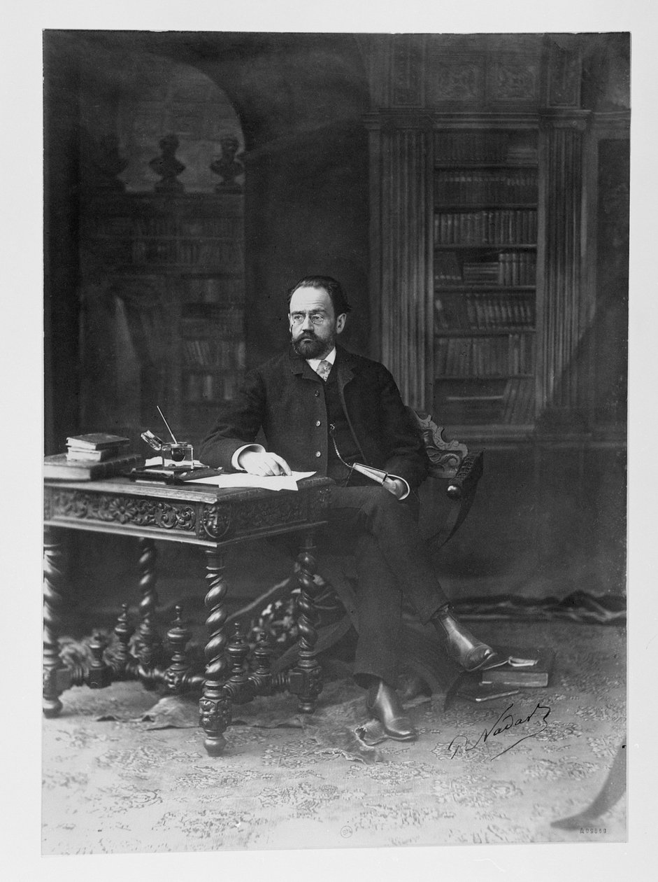Emile Zola (1840-1902) tutkimuksessaan tekijältä Paul Nadar