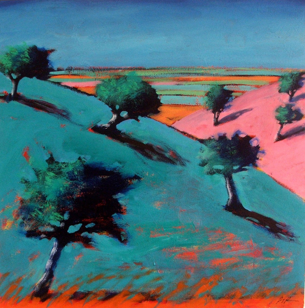 Valley (akryylia aluksella) tekijältä Paul Powis