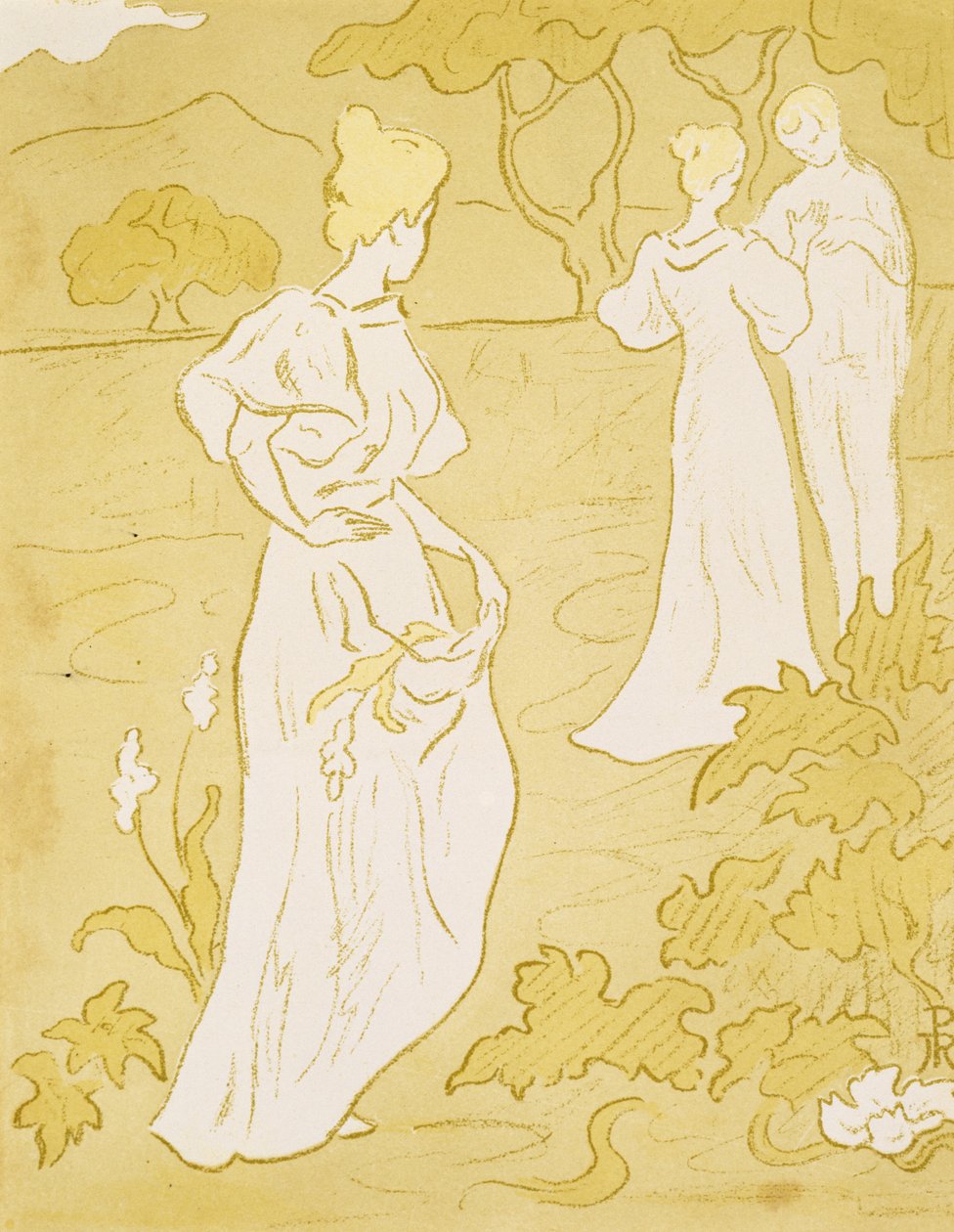Tristesse (Suru), 1896 (värilitografia) tekijältä Paul Elie Ranson