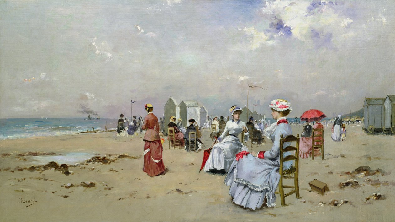 La Plage de Trouville tekijältä Paul Rossert