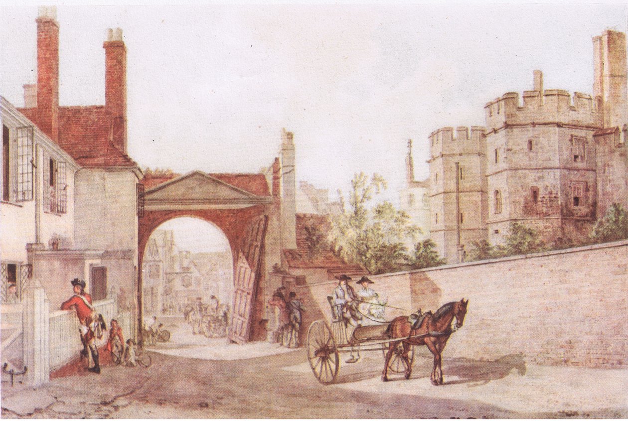 Kohtaus Windsorissa n. 1760 tekijältä Paul Sandby