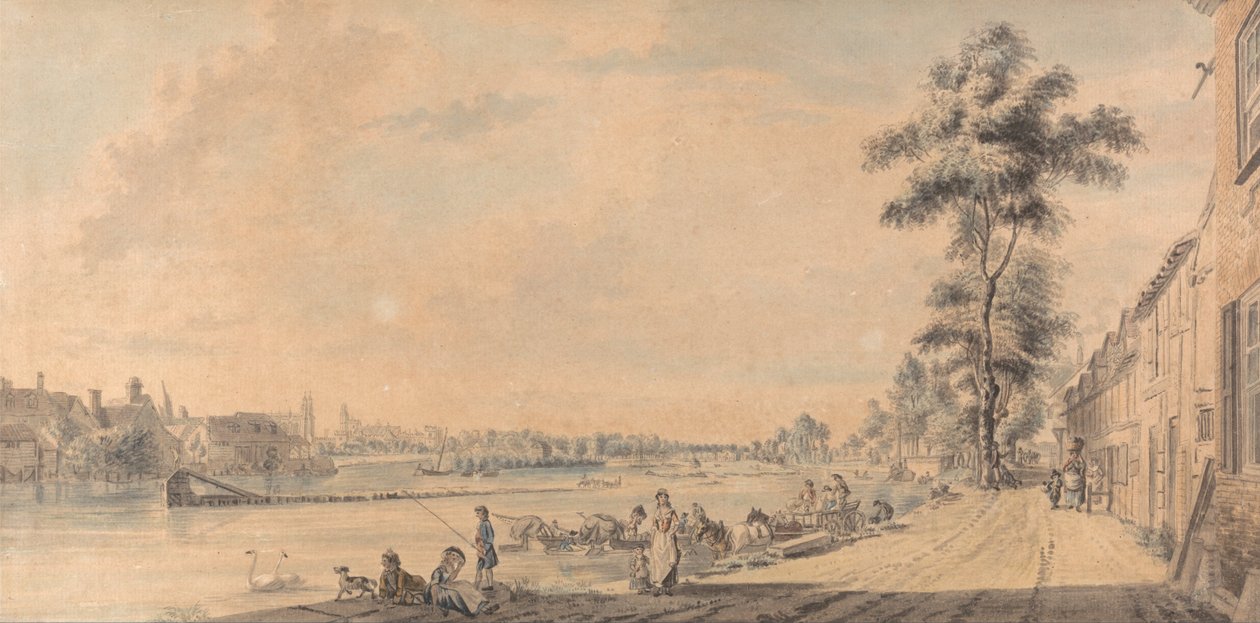 Eton College etelästä tekijältä Paul Sandby