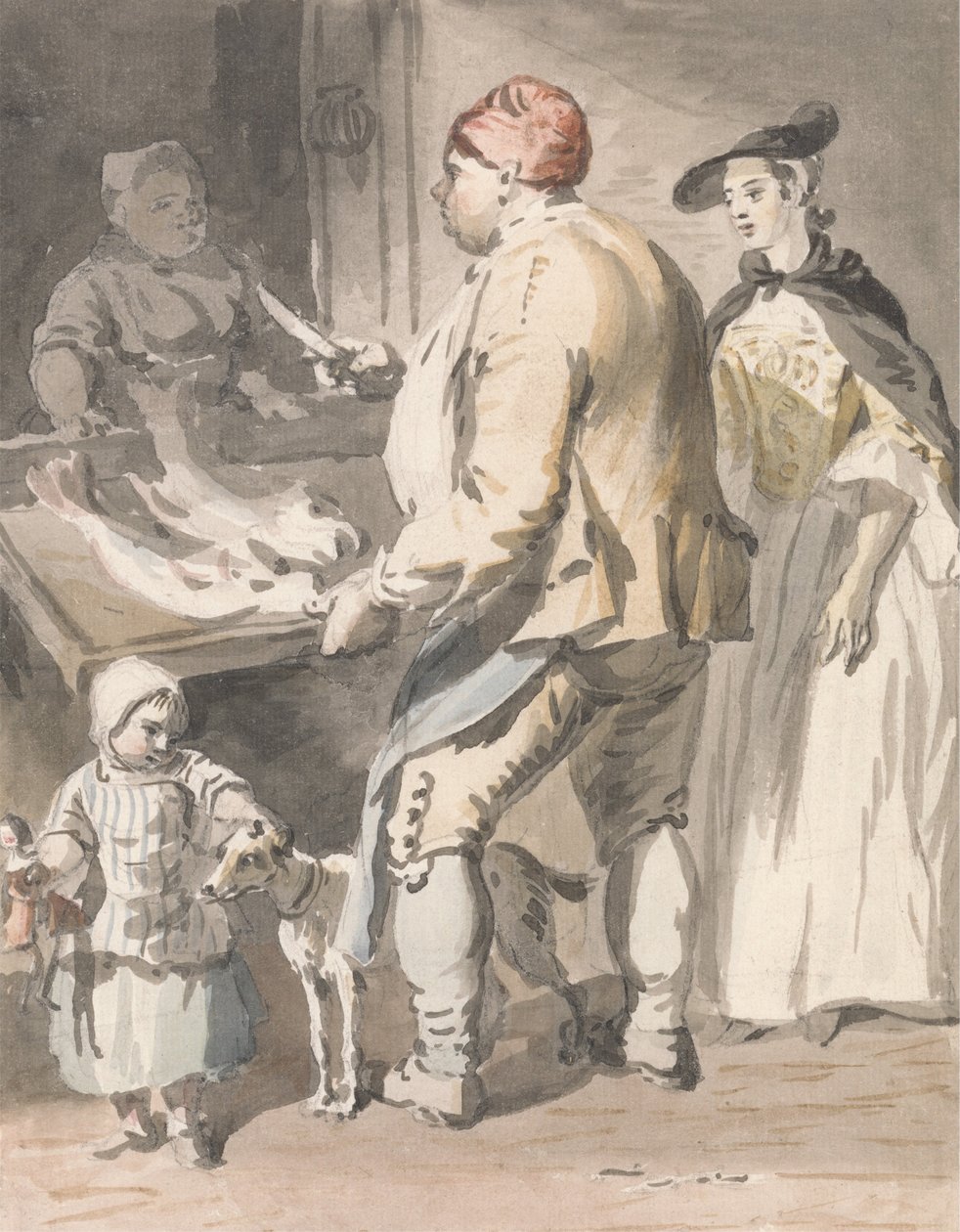 Lontoo huutaa- kalakauppias tekijältä Paul Sandby