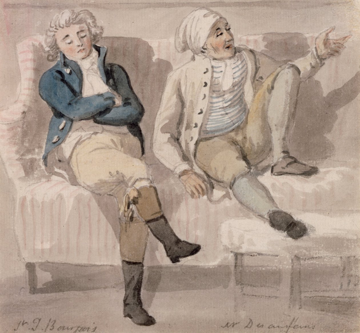 Noel Desenfans ja Sir Francis Bourgeois tekijältä Paul Sandby