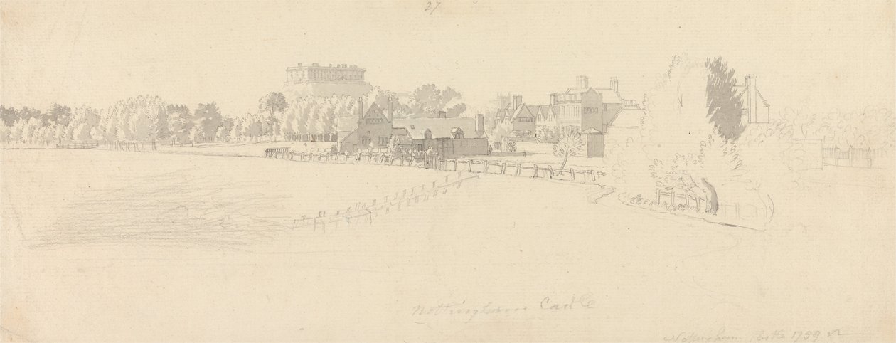 Nottinghamin linna tekijältä Paul Sandby