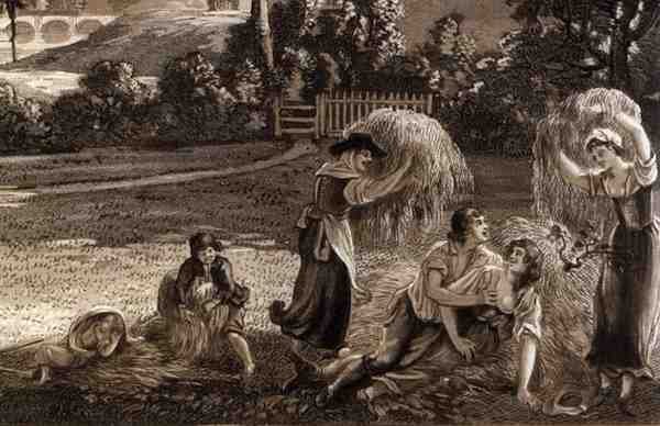 Osa Ludlowin kaupungista ja linnasta Shropshiressa, taiteilijan kaivertama, julkaissut P.Sandby, 1779 (digitaalinen yksityiskohta) tekijältä Paul Sandby