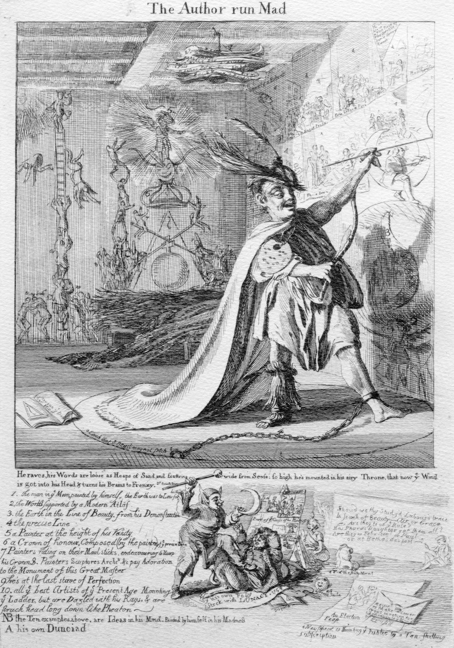 Tekijä sekoaa, 1755 tekijältä Paul Sandby