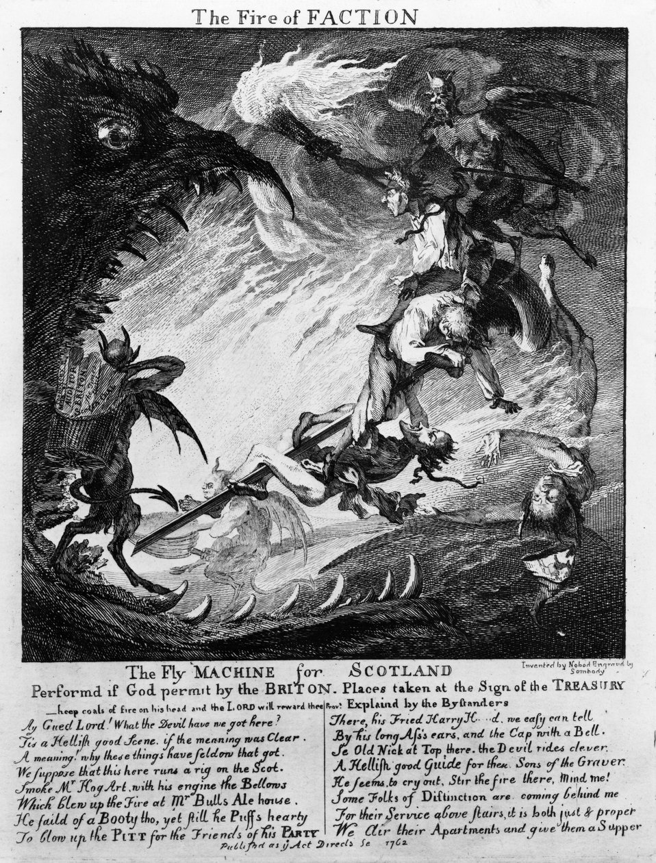 Ristiriitojen tulipalo, 1762 tekijältä Paul Sandby