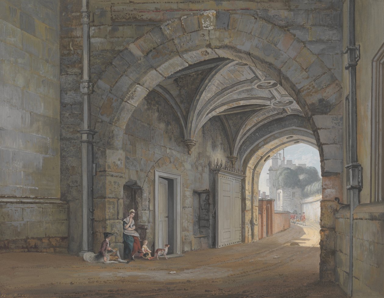 Kuningatar Elisabetin portti tekijältä Paul Sandby