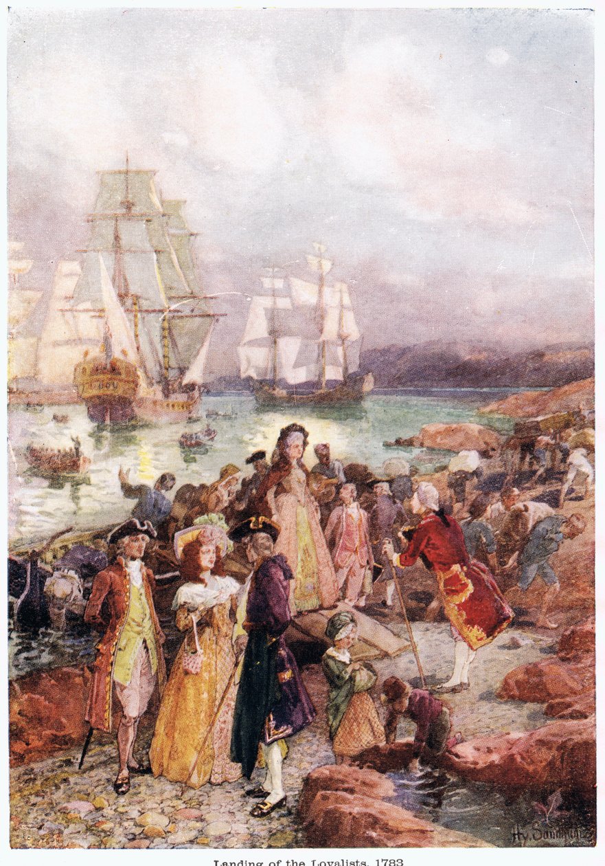 Lojalistien maihinnousu vuonna 1783 tekijältä Paul Sandham