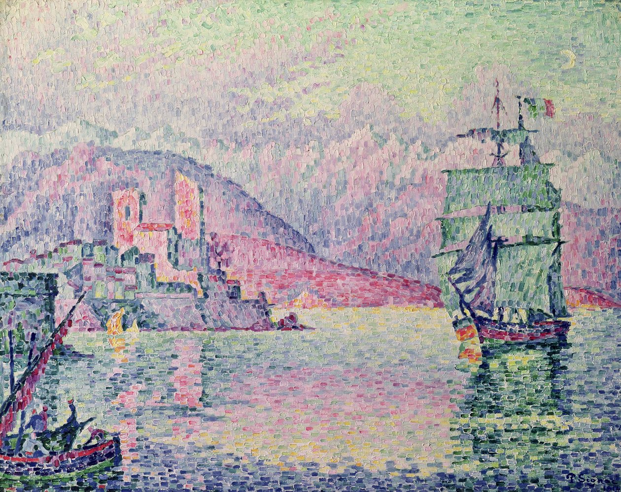 Antibes, Ilta, 1914 tekijältä Paul Signac