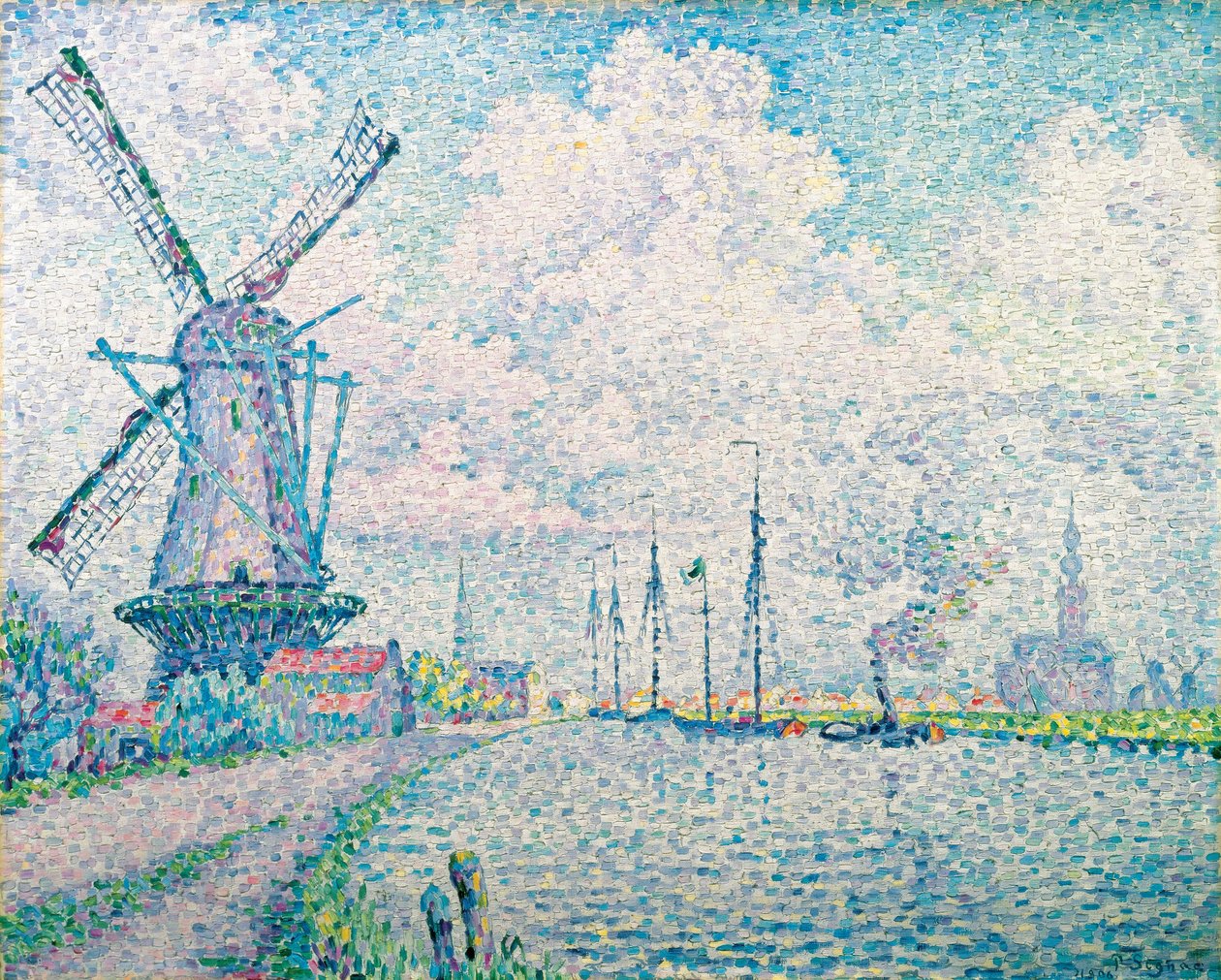 Overschien kanava tekijältä Paul Signac