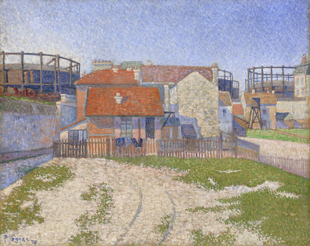 Kaasumittarit Clichyssä tekijältä Paul Signac