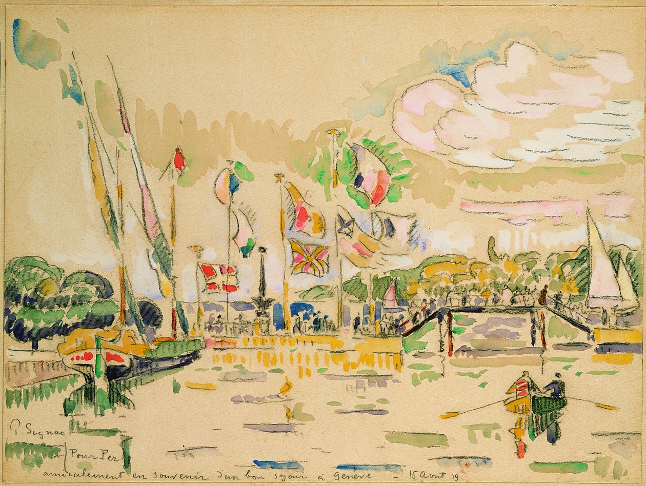 Geneve, noin 1919 tekijältä Paul Signac