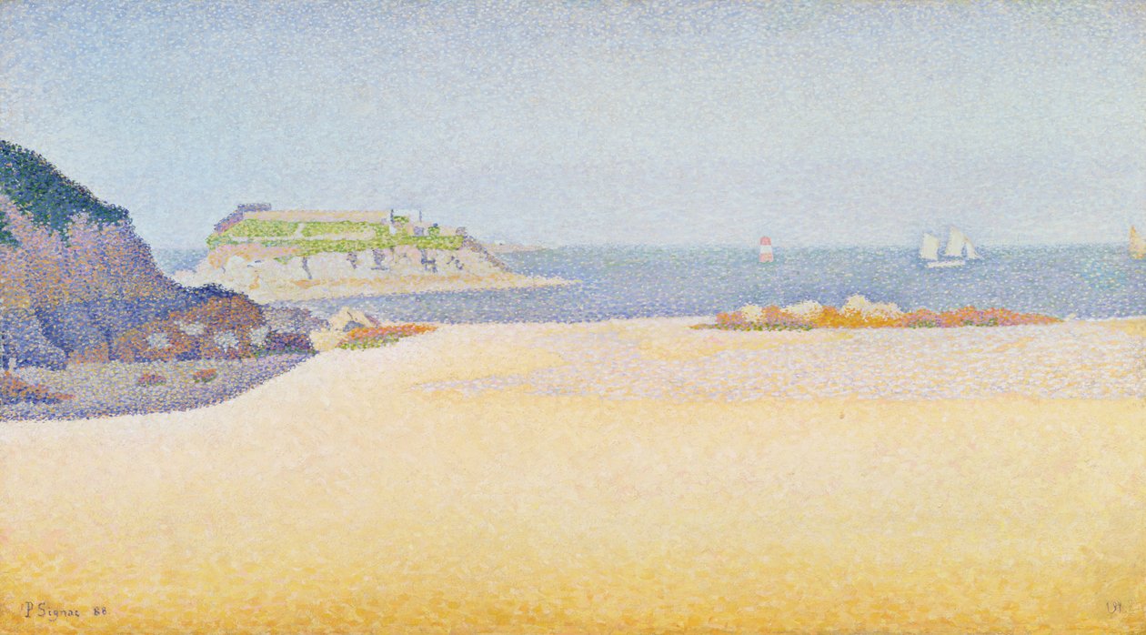 Ile la Comtesse, Pontrieux, 1888 tekijältä Paul Signac