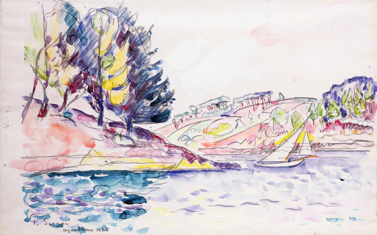Huonekalut ja erilaiset esineet 1100- ja 1300-luvuilta tekijältä Paul Signac
