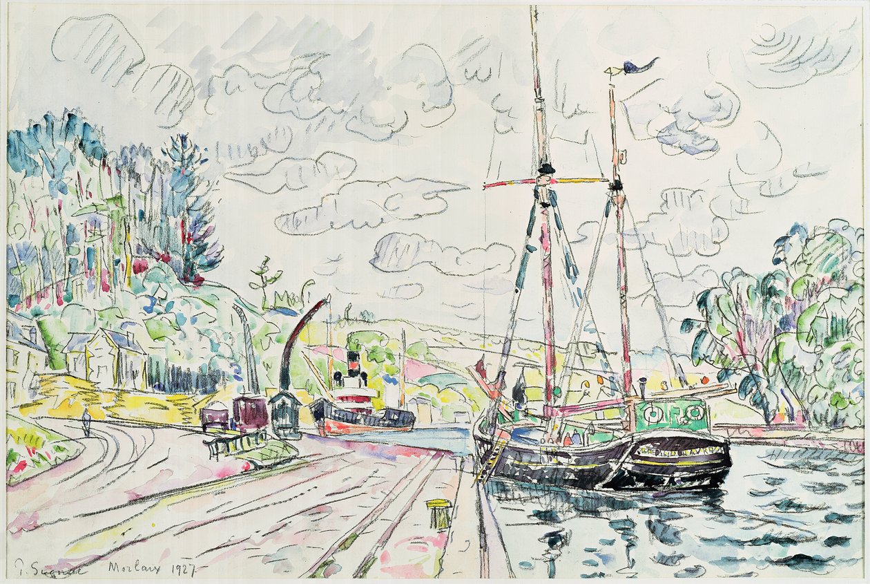 Morlaix, 1927 tekijältä Paul Signac