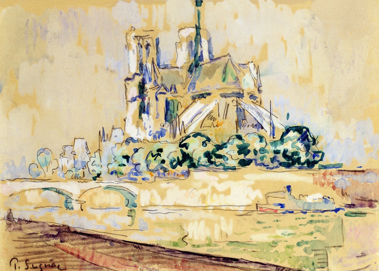 Notre Dame, 1885 tekijältä Paul Signac