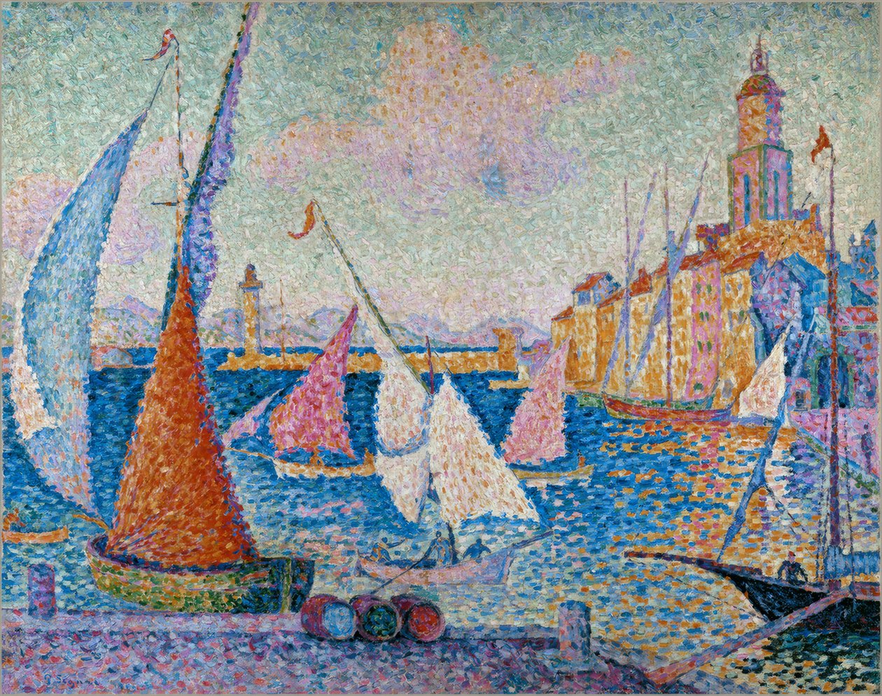 Saint-Tropez, le quai tekijältä Paul Signac