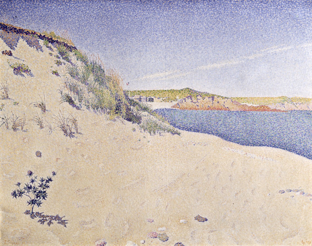 Sandy Seashore, 1890 tekijältä Paul Signac