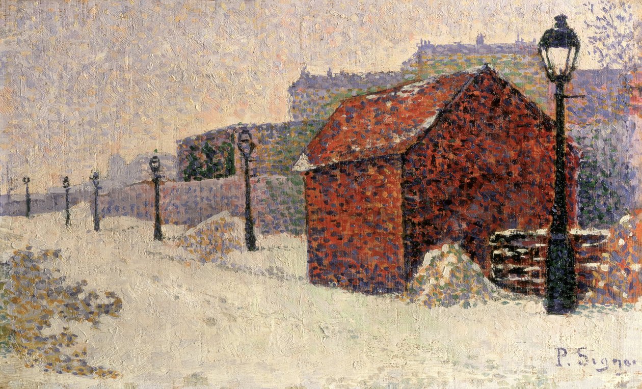 Snow, Butte Montmartre, 1887 tekijältä Paul Signac