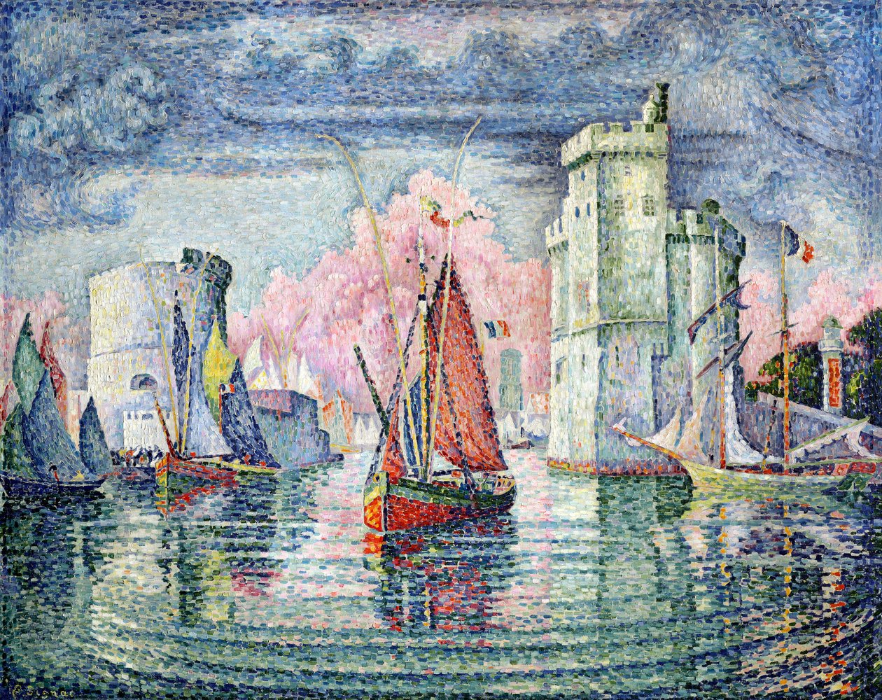 La Rochellen satama, 1921 tekijältä Paul Signac