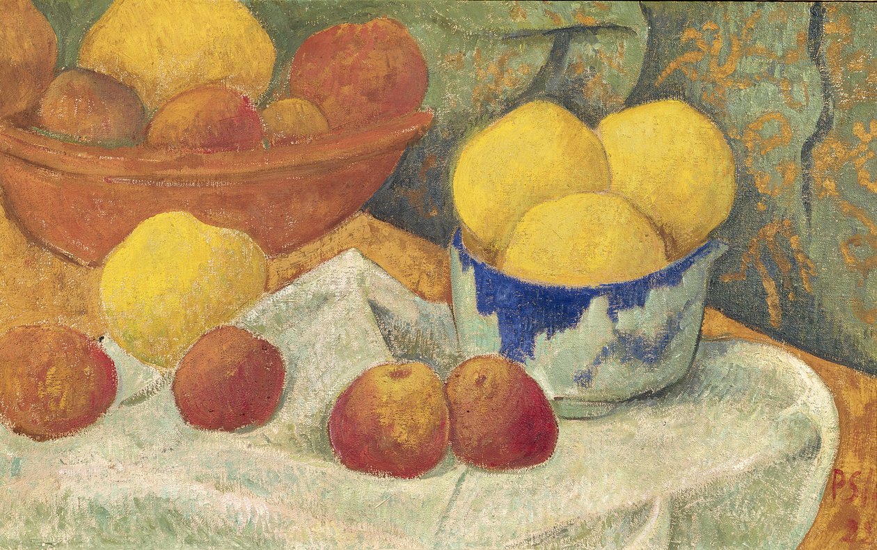 Mga mansanas na may Asul na Ulam, 1922 finn tekijältä Paul Sérusier
