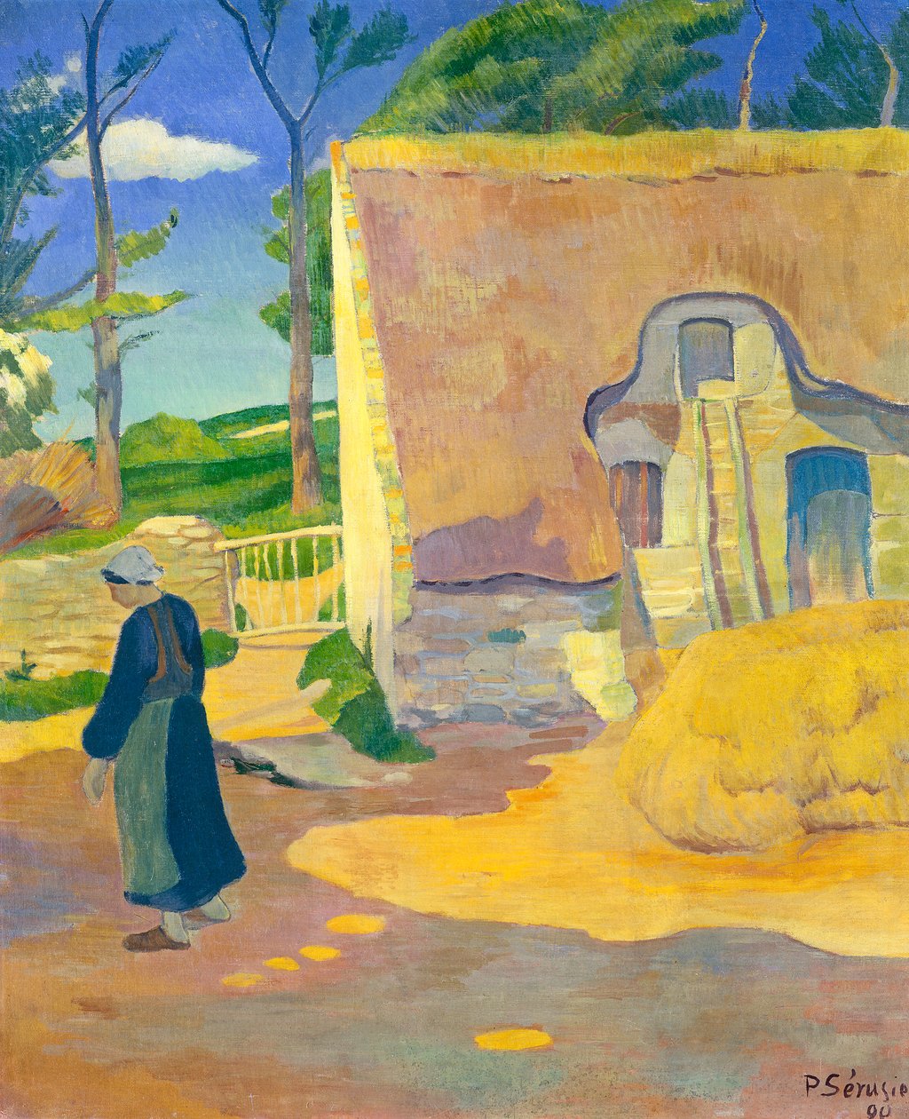 Maalaistalo Le Pouldussa, 1890 tekijältä Paul Sérusier