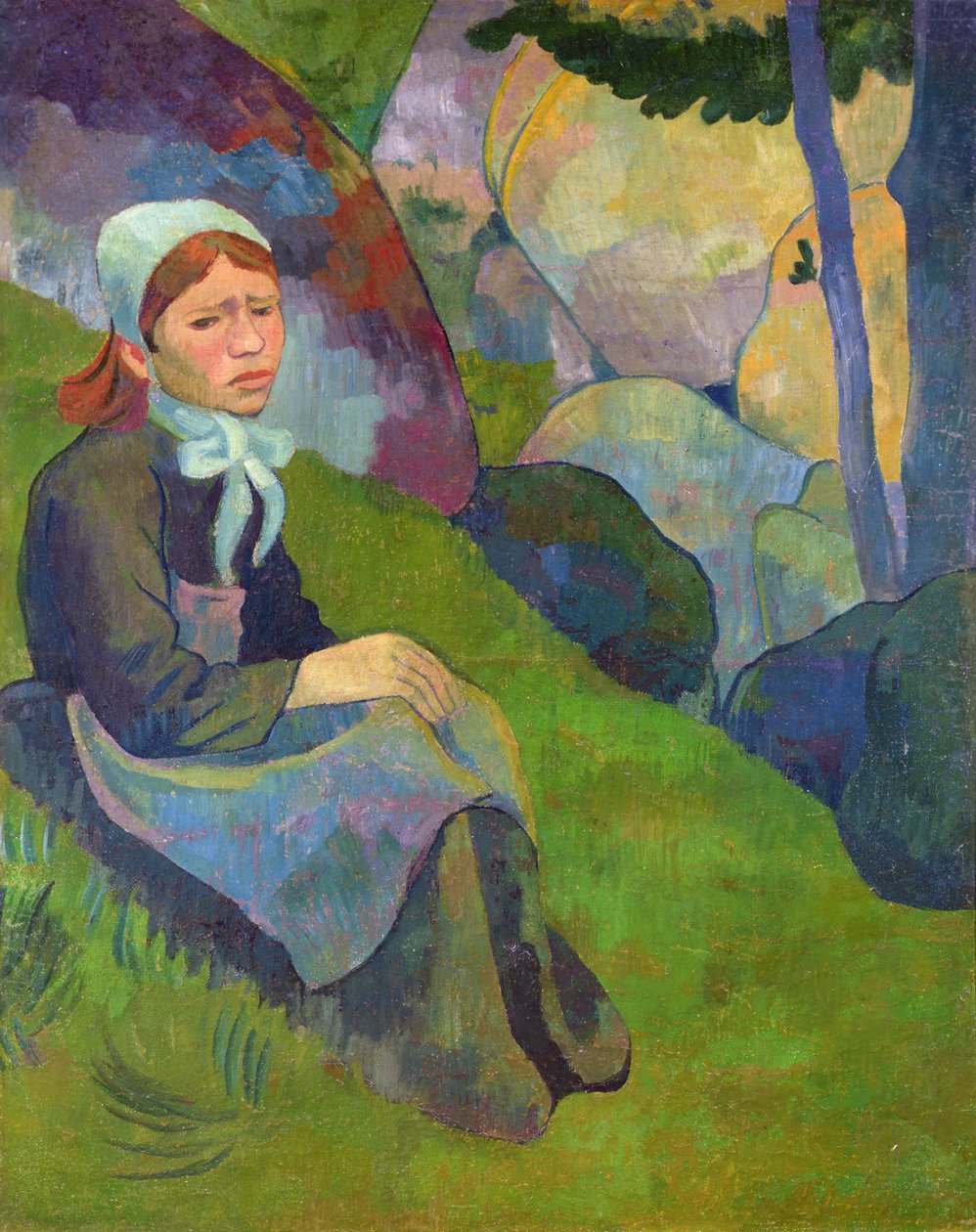 Yksinäisyys, Huelgoatin maisema, n. 1892 tekijältä Paul Sérusier