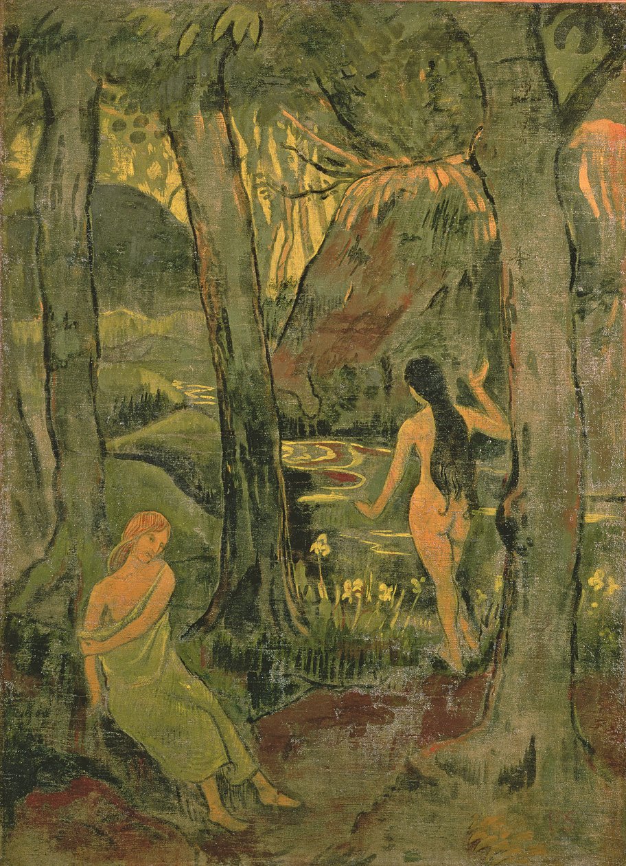 Nuoret naiset uimassa, 1892 tekijältä Paul Sérusier