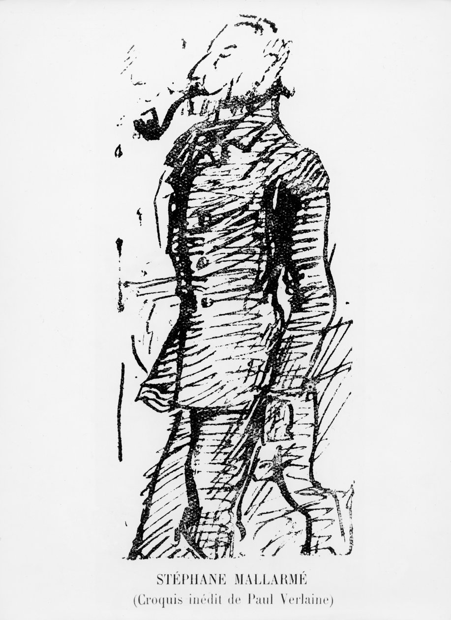 Luonnos Stephane Mallarmesta, 1800-luku tekijältä Paul Verlaine
